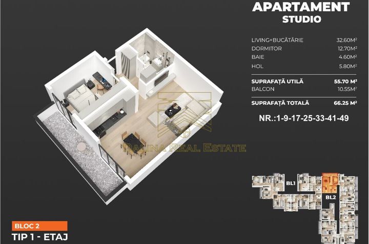 Apartament 2 camere de vanzare POPESTI-LEORDENI - Bucuresti anunturi imobiliare Bucuresti