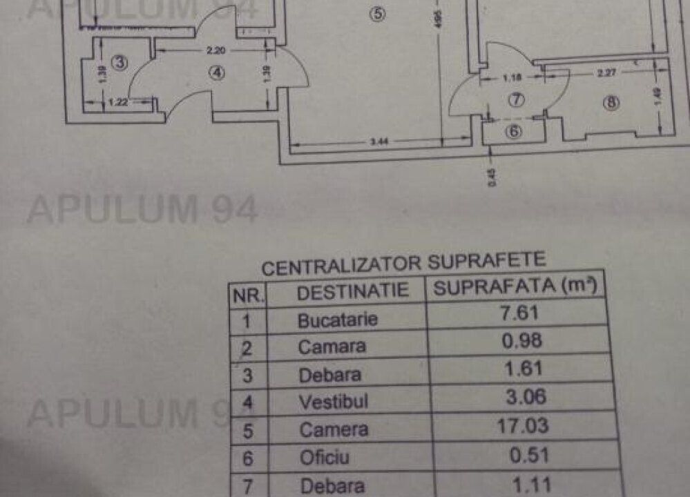 Apartament 2 camere, 47mp, zona Brancoveanu Piata Sudului